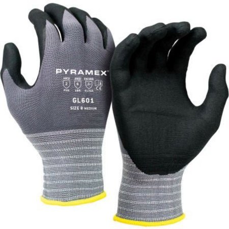 PYRAMEX Nitrile Micro-Foam Dipped Glove, Size Large, GL601 Series - Pkg Qty 12 GL601L